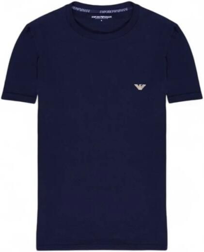 Emporio Armani Blauw Katoenen Heren T-Shirt Herfst Winter Blue Heren - Foto 5