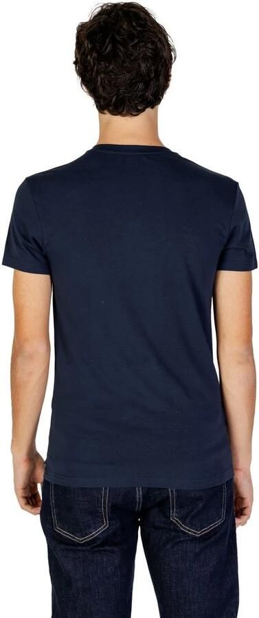 Emporio Armani Blauw Katoenen Heren T-Shirt Herfst Winter Blue Heren - Foto 4