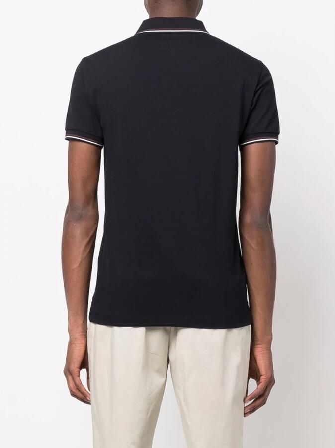 Emporio Armani Blauw Logo-Geborduurd Poloshirt Blue Heren - Foto 3