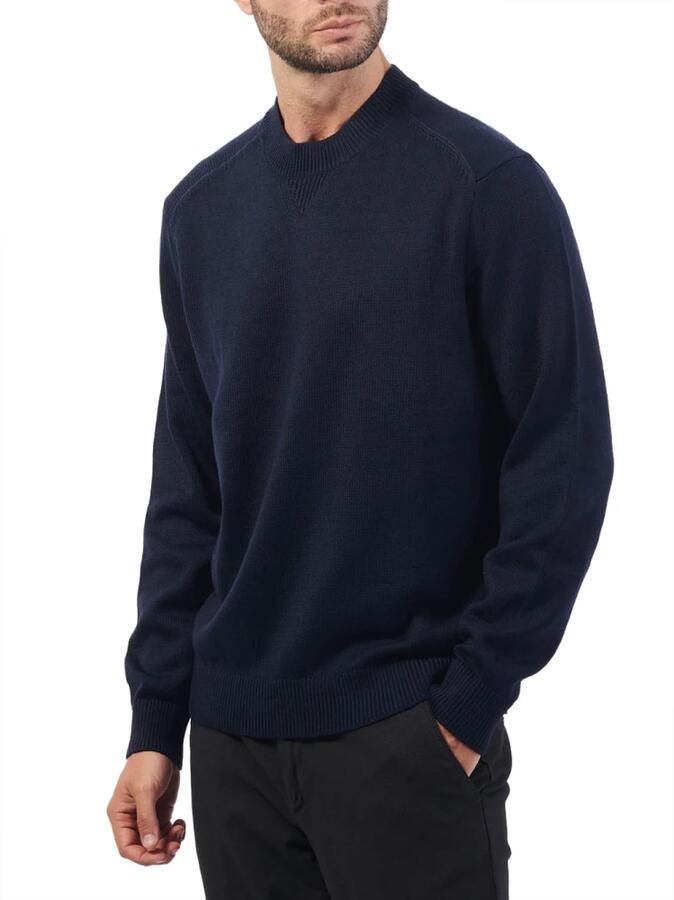 Emporio Armani Blauwe Basic Crewneck Sweater Blue Heren - Foto 6