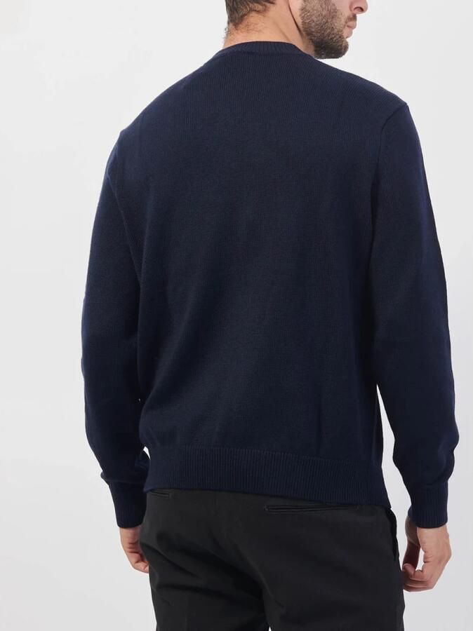 Emporio Armani Blauwe Basic Crewneck Sweater Blue Heren - Foto 7