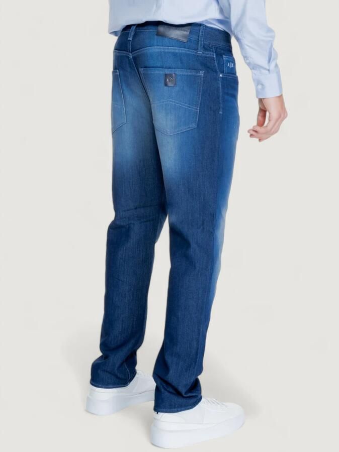 Armani Exchange Blauwe Rits Knoop Broek Herfst Winter Mannen Blue Heren - Foto 3