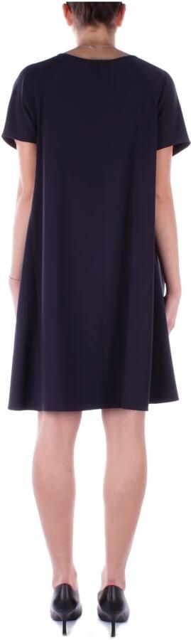 Emporio Armani Blauwe Jurk met Rits Achteraan Blue Dames