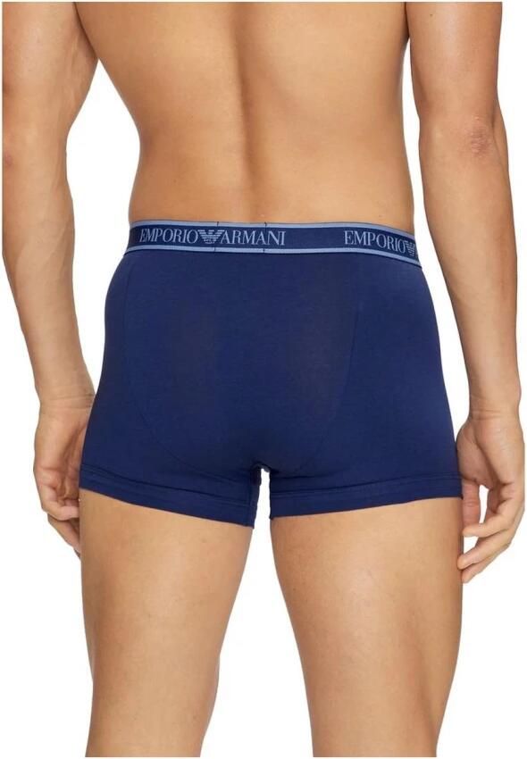 Emporio Armani Blauw Katoenen Ondergoed Collectie Herfst Winter Blue Heren - Foto 4