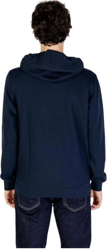 Emporio Armani Blauwe Hooded Rits Sweater Mannen Herfst Winter Blue Heren - Foto 3