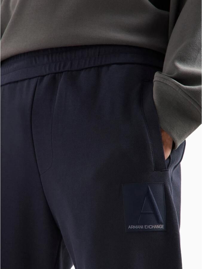 Armani Exchange Blauwe Sweatpants Met Relaxte Pasvorm Blue Heren