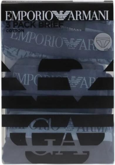 Emporio Armani Blauwe Polyester Ondergoed Collectie Herfst Winter Blue Heren - Foto 5