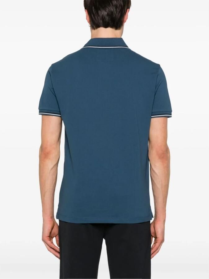 Emporio Armani Blauwe T-shirts en Polo's met Streepdetail Blue Heren - Foto 2