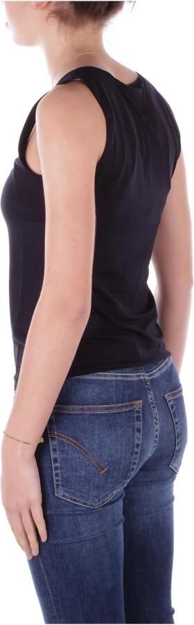 Emporio Armani Blauwe T-shirts en Polos Slim Fit Blue Dames - Foto 5