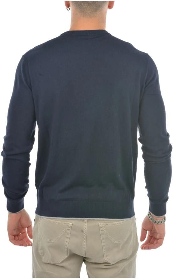 Armani Exchange Blauwe Rondehals Gebreide Kleding voor Mannen Blue Heren - Foto 4