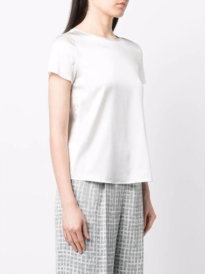 Emporio Armani Blouse met druppelvormig rugdecolleté - Foto 4