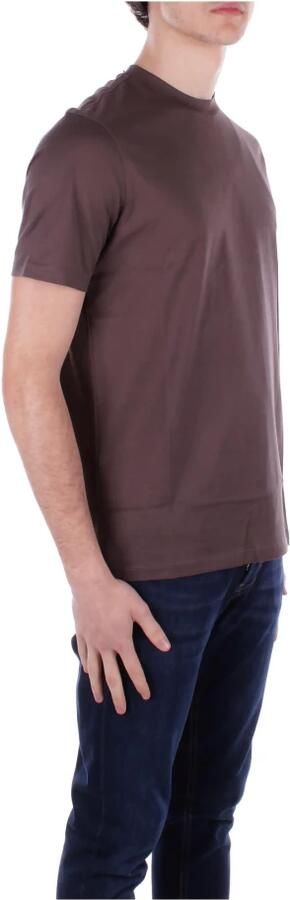 Emporio Armani Bruin Logo Front T-shirts en Polos Brown Heren - Foto 4
