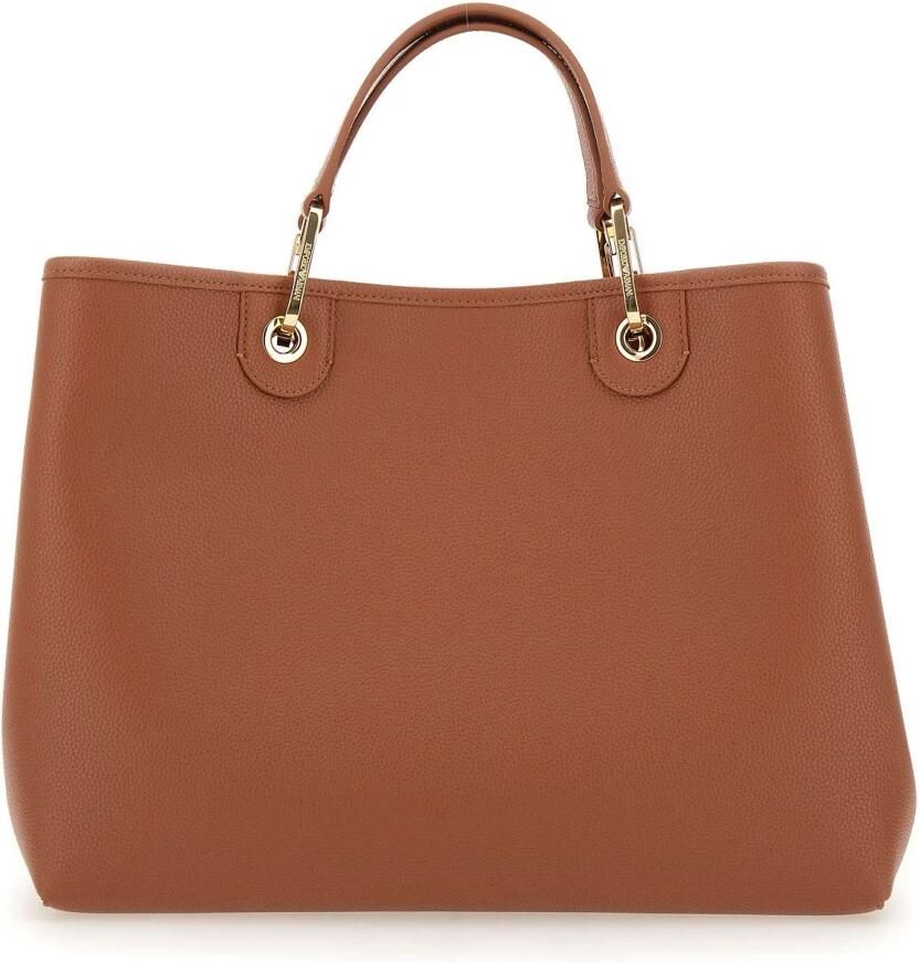 Emporio Armani Stijlvolle Medium Tote Tas met Verstelbare Band Brown Dames - Foto 2