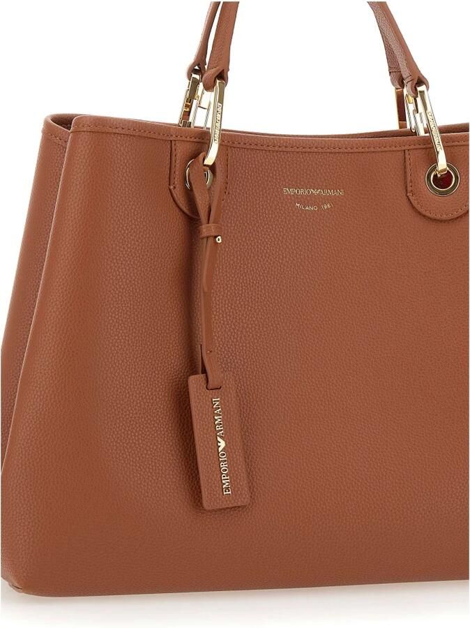 Emporio Armani Stijlvolle Medium Tote Tas met Verstelbare Band Brown Dames - Foto 5