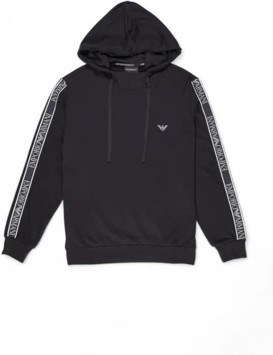 Emporio Armani Capuchonkatoenmix sweatshirt Black Heren - Foto 5