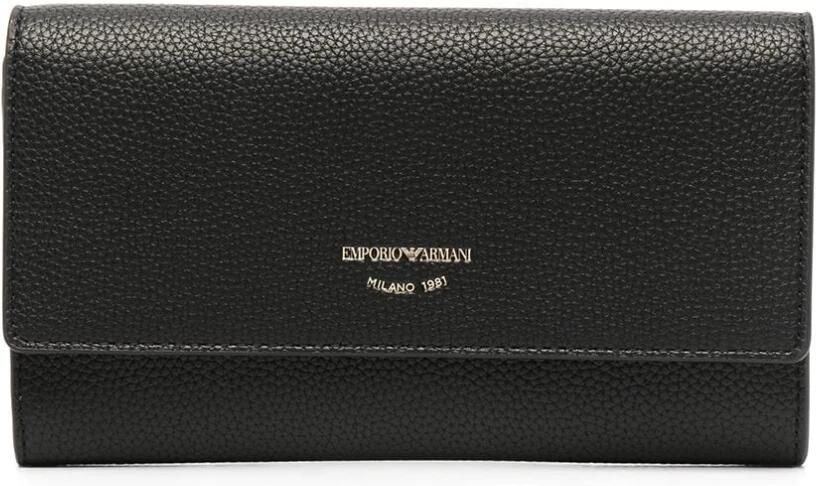 Emporio Armani Zwarte Casual Portemonnee voor Vrouwen Black Dames - Foto 3