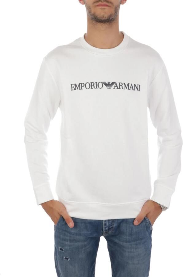 Emporio Armani Stijlvolle Sweatshirts voor Mannen White Heren - Foto 5