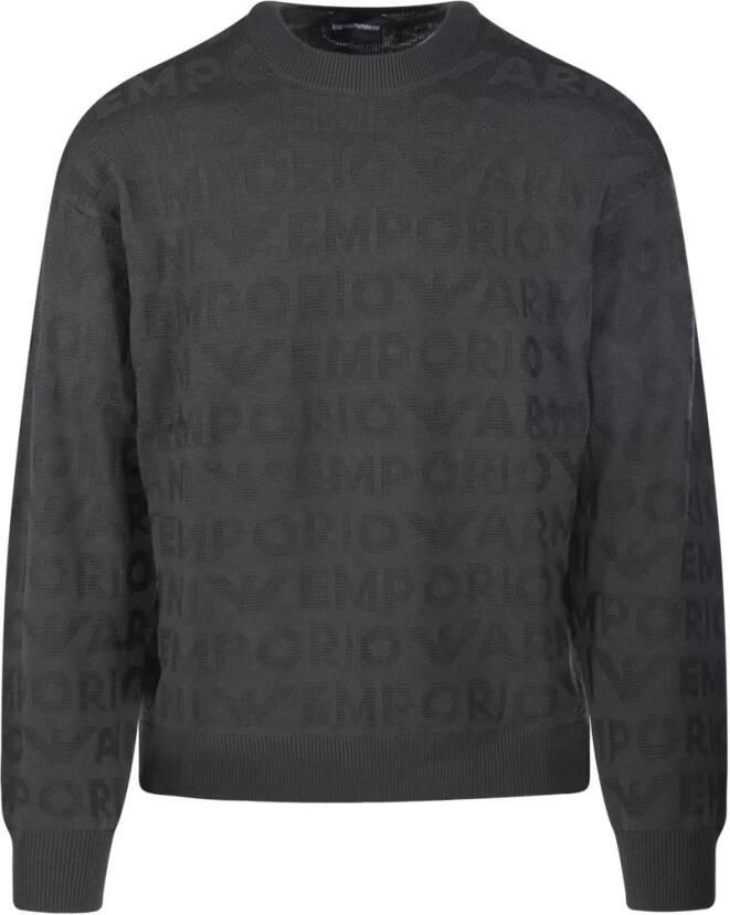 Emporio Armani Chimera Ronde Hals Pullover Gray Heren - Foto 3