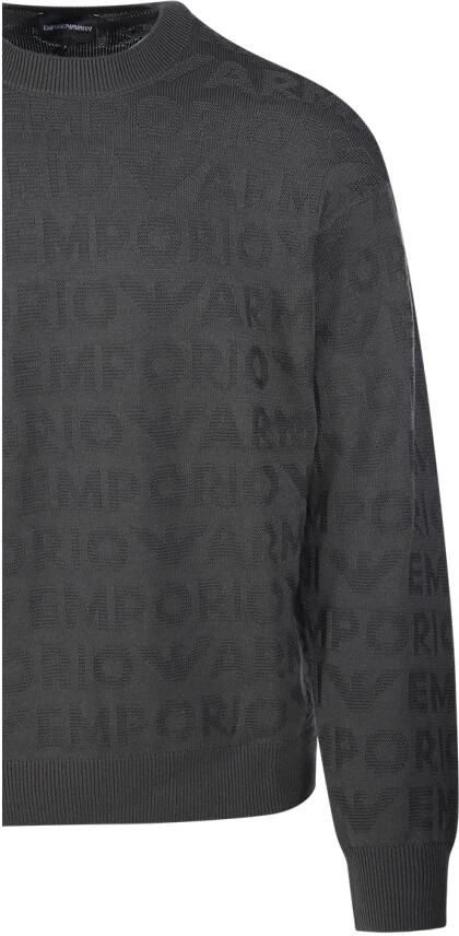 Emporio Armani Chimera Ronde Hals Pullover Gray Heren - Foto 2
