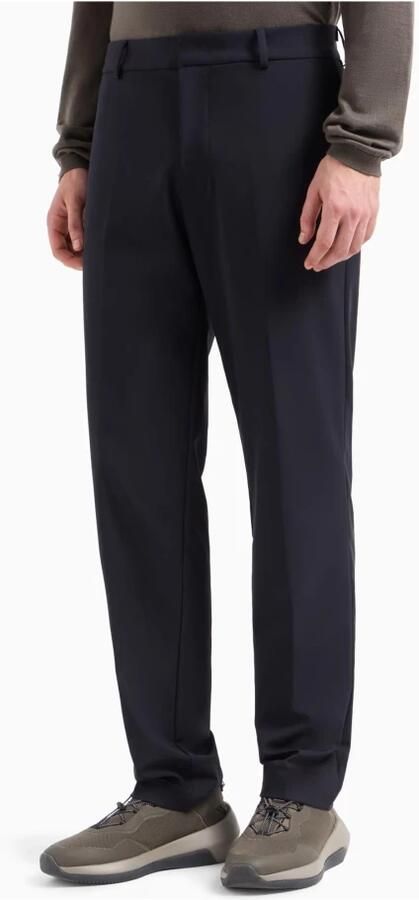 Emporio Armani Blauwe Navy Chino's Stijlvolle Herenbroek Blue Heren - Foto 2
