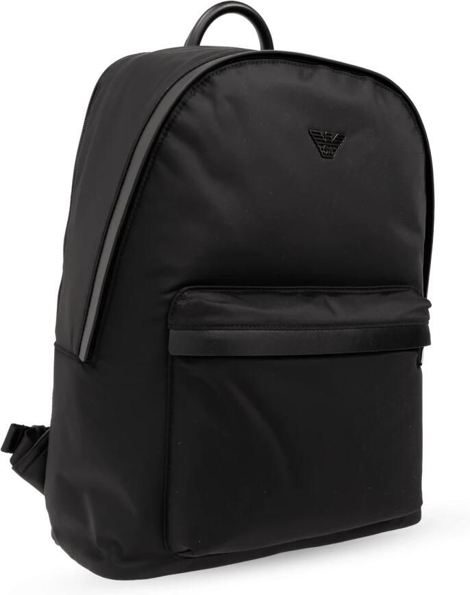 Emporio Armani Zwarte Nylon Rugzak Stijlvol en Functioneel Black Heren - Foto 2