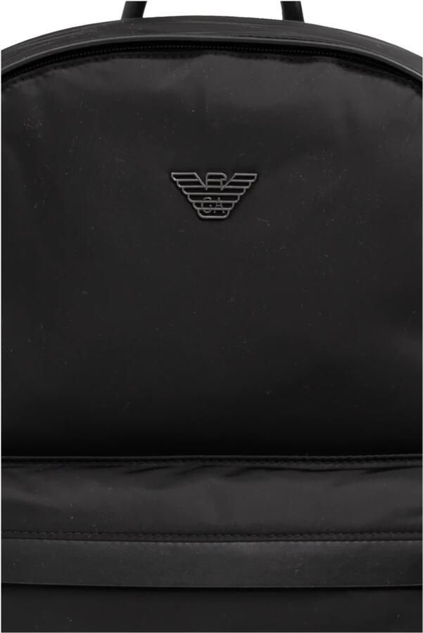 Emporio Armani Zwarte Nylon Rugzak Stijlvol en Functioneel Black Heren - Foto 3