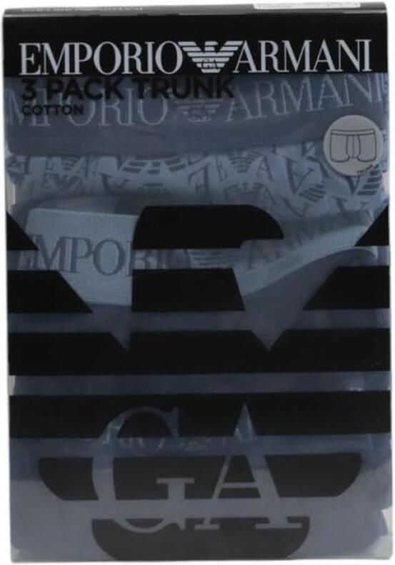 Emporio Armani Comfort Katoenen Boxer Briefs Herfstcollectie Blue Heren - Foto 3