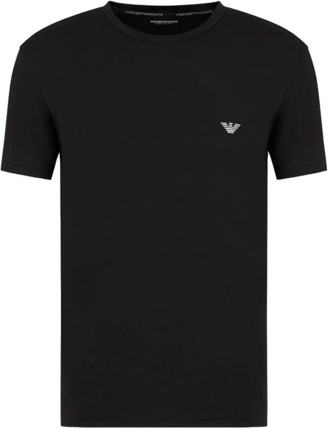 Emporio Armani Contrast Logo Korte Mouw T-Shirt Black Heren - Foto 2