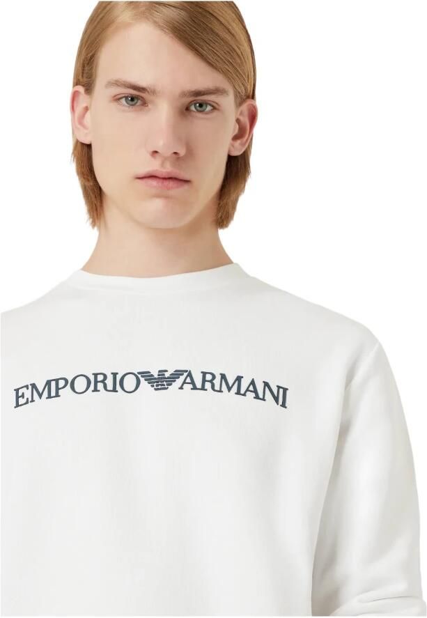 Emporio Armani Stijlvolle Sweatshirts voor Mannen White Heren - Foto 4