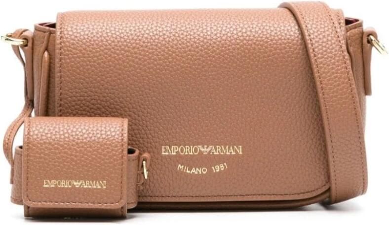 Emporio Armani Hobo bags Textured Mini Crossbody Bag in bruin - Foto 4