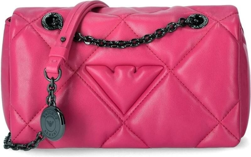 Emporio Armani Paarse Bouganville Polyester Tas Pink Dames