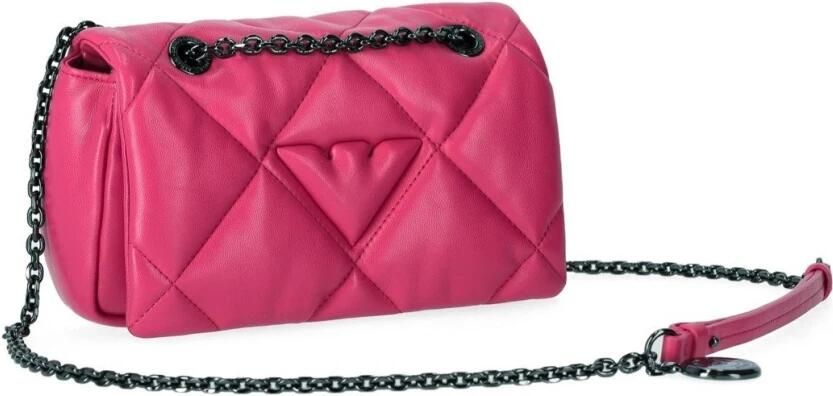 Emporio Armani Paarse Bouganville Polyester Tas Pink Dames - Foto 4