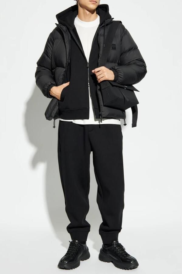 Emporio Armani Witte Crewneck T-shirt met Logo Borduurwerk White Heren - Foto 3