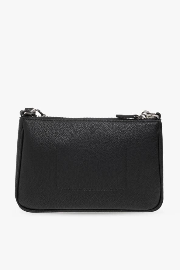 Emporio Armani Dubbele Zwarte Hertenprint Mini Tas Black Dames - Foto 8