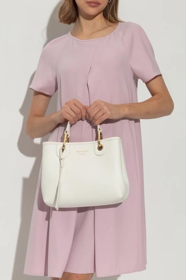 Emporio Armani Eco-leren handtas White Dames - Foto 6