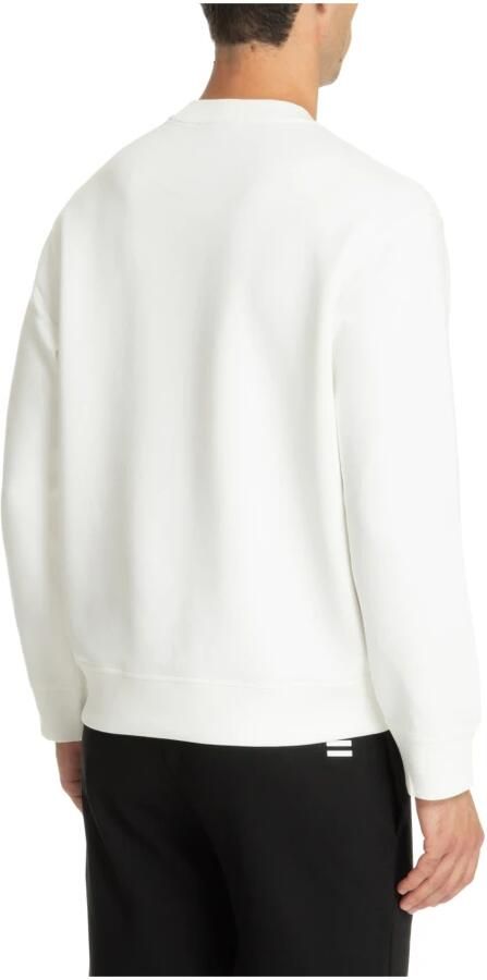 Emporio Armani Effen Logo Geborduurde Sweatshirt White Heren - Foto 3