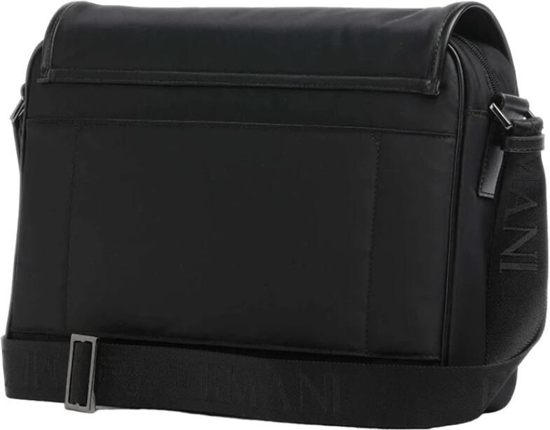 Emporio Armani Zwarte Messenger Schoudertas met Saffiano Print Black Heren - Foto 2