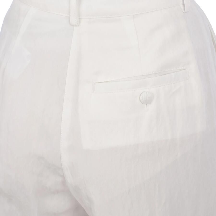 Emporio Armani Elegante Wijde Palazzo Broek White Dames - Foto 2