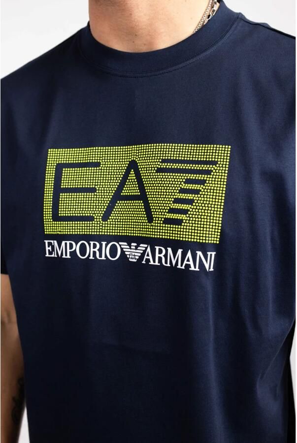 Emporio Armani Fluo Logo T-Shirt Heren Donkerblauw Blue Heren - Foto 2