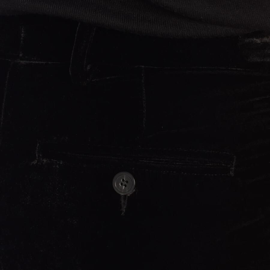 Emporio Armani Fluwelen broek met verfijnde stijl Black Heren - Foto 2