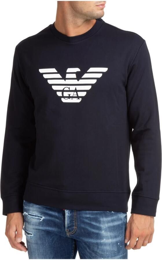 Emporio Armani Gestreept Logo Sweatshirt Blue Heren - Foto 2