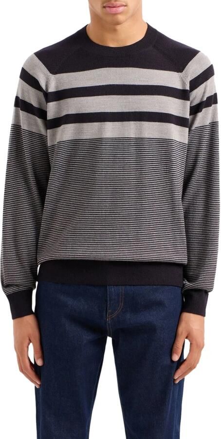 Armani Exchange Donkerblauwe Trui Stijlvol Model Blue Heren - Foto 2