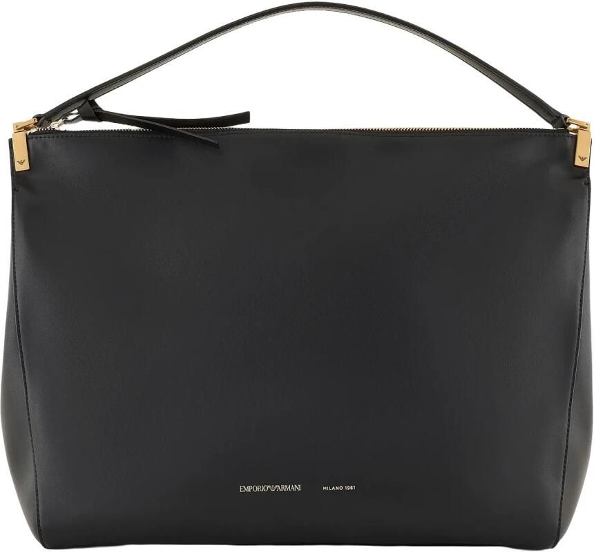 Emporio Armani Glad leren enkele handvat zwarte tas Black Dames - Foto 2