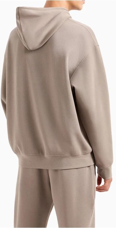 Emporio Armani Grijze Logo Patch Hoodie Sweater Brown Heren - Foto 2