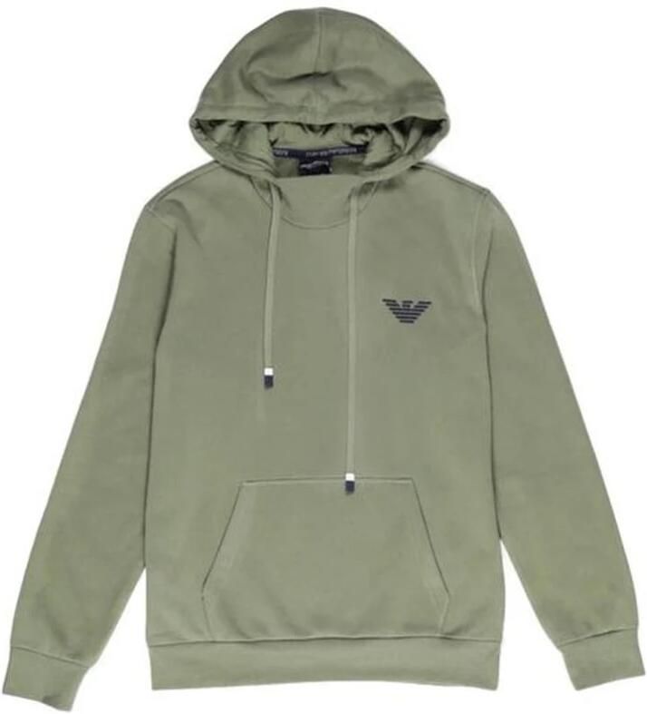 Emporio Armani Groene Katoenmix Sweater Heren Herfst Winter Green Heren - Foto 2