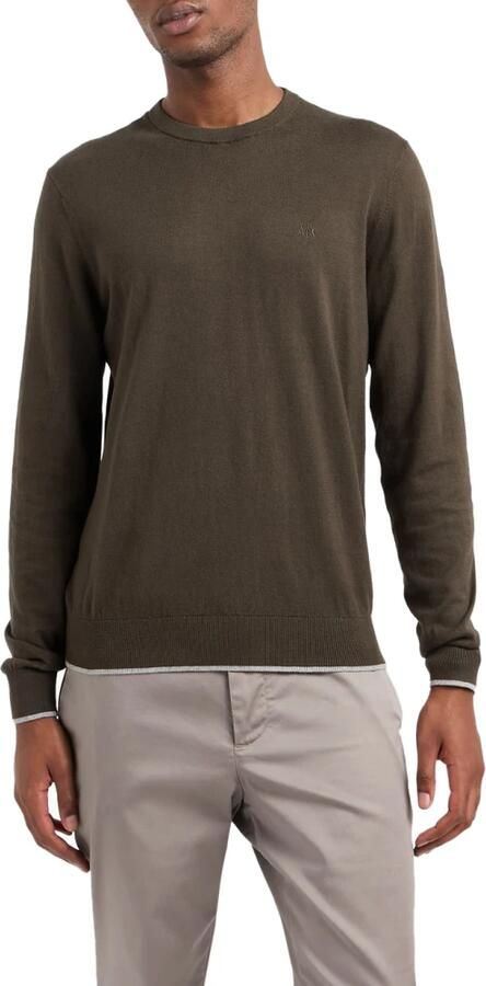 Armani Exchange Groene Trui Ronde Hals Elegant Comfort Green Heren - Foto 6