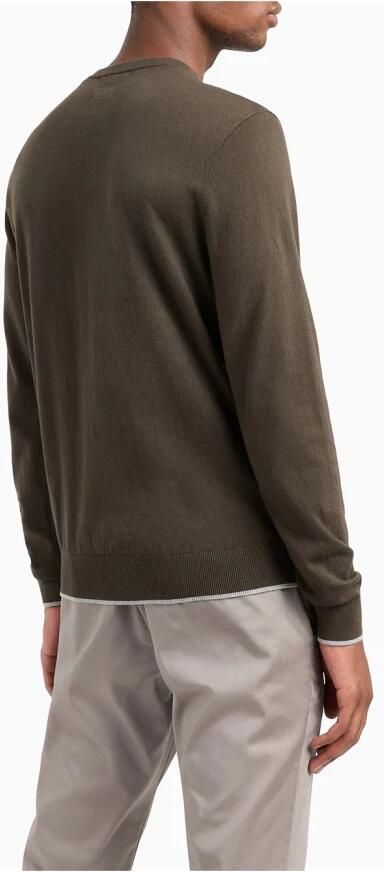 Armani Exchange Groene Trui Ronde Hals Elegant Comfort Green Heren - Foto 3