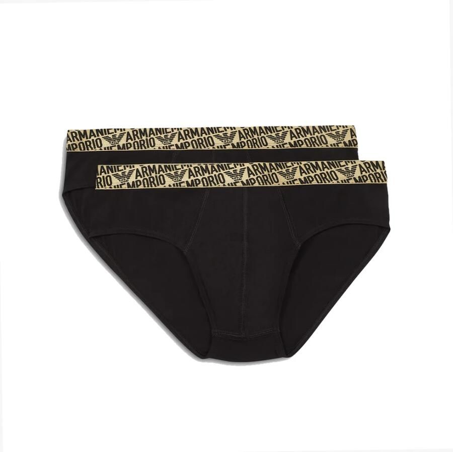 Emporio Armani Bicolor Katoenen Ondergoed Herfst Winter Collectie Black Heren - Foto 6