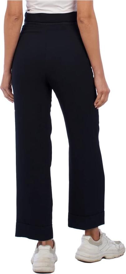 Emporio Armani Hoge taille palazzo broek voor vrouwen Black Dames - Foto 3