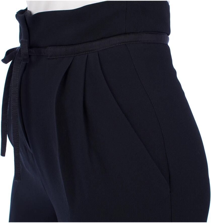 Emporio Armani Hoge taille palazzo broek voor vrouwen Black Dames - Foto 2